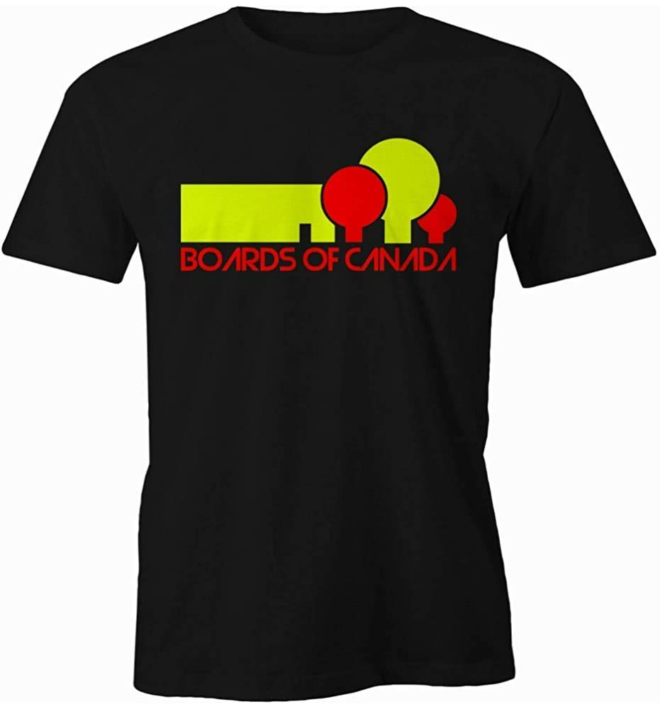 xinfeng Boards of Canada T Shirt - Warp Records - IDM - Ambient Techno Multi Colour BlackL