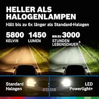 Bosch H1-Powerlight+ - Nachrüst-LED-Lampen - 12 V 13 W, 5800 K, cool-weißes Licht, Plug-and-Play-Upgrade, bis zu 3000 Std. Lebensdauer, 2 Stück – Ansicht 5