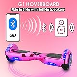 Gift Gadgets G1 Chrome Pink Hoverboard & Hoverkart Bundle | Self-Balancing 6.5" Scooter With LED Lights & Bluetooth | Go Kart for Kids, Teens, and Adults - Image 7