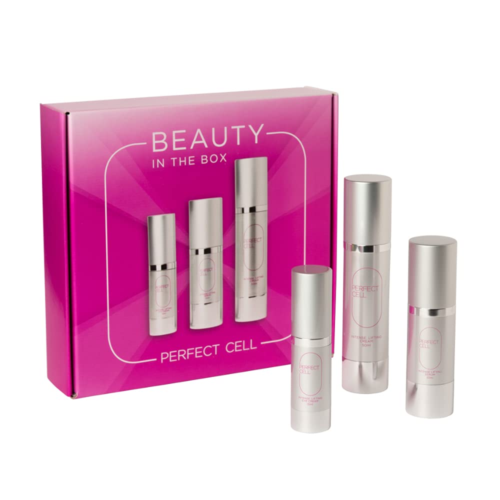 CellstarPerfect Cell Beauty Box Comprehensive, Sustainable Anti-Ageing Set, Works Immediately Against Wrinkles, Moisturising Face Care Including Intense Lifting Cream, Serum and Eye Cream