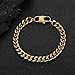 The detachable 18K gold bracelet adds a dazzling shine to your wrist for both men and women, exuding elegance and understated luxury. High end jewelry showcases fashion taste. ﻿ (18K gold, 8IN)