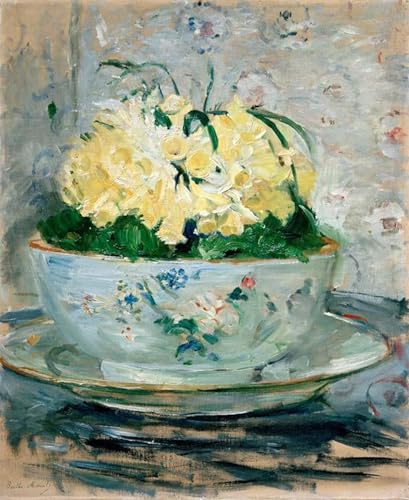 Affiche Graffiti Art Mural Jonquilles de Berthe Morisot Peinture Décorative 60x90cm
