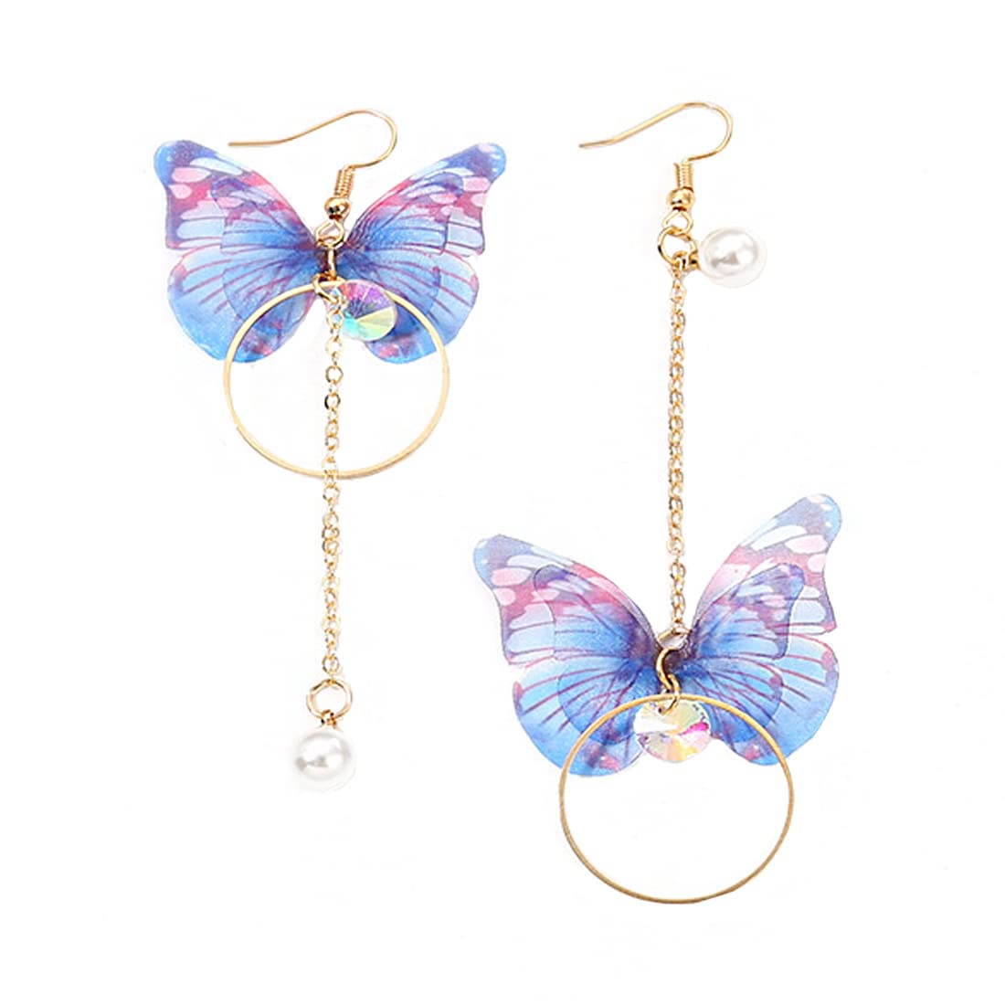 Yellow Chimes Danglers Earrings for Women | Blue Butterfly Earrings for Girls | Fashion Women Earrings | Long Chain Gold Plated Dangler Earrings | Birthday Gift For Girls Anniversary Gift for Wife (B0B9HCG2FR) Amazon Price History, Amazon Price Tracker
