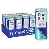 DASH Water Cucumber & Mint - 12 x Cucumber & Mint Flavoured Sparkling Spring Water - NO Sugar, NO Sweetener, NO Calories - Infused with Wonky Fruit (12 x 330ml cans)