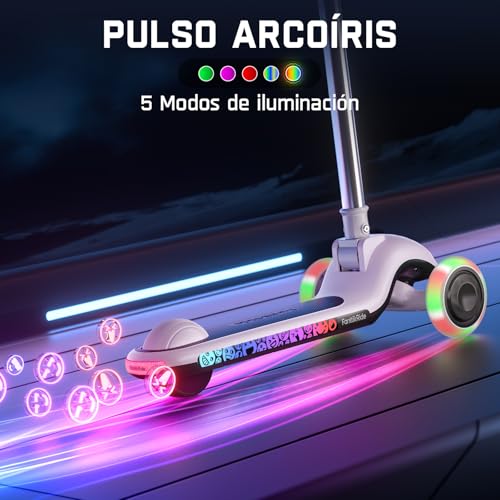 FanttikRide K9 Pro Patinete Electrico para Niños, 3/6/10 km/h, Modo de Velocidad IA, Carga Rápida Tipo C, 5 Modos de Iluminación,Manillar Ajustable,Gris Claro - imagen 2