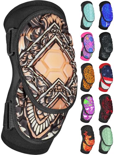 Penveer Baseball Elbow Guard Softball, Adult & Youth Softball Elbow Guard Baseball with Adjustable Strap (Vintage, Y)