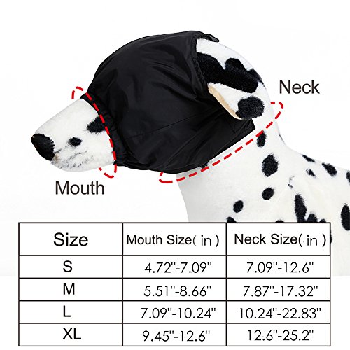 Worderful Dog Eye Mask Calming Cap Shading Pet Anxiety Mask Muzzle For Grooming Anti Car Sickness (M) #TOP1