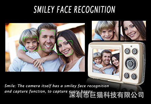 Bonnu Câmera de vídeo infantil HD 1080P 16MP 16X zoom digital com tela LCD de 1,77 polegadas