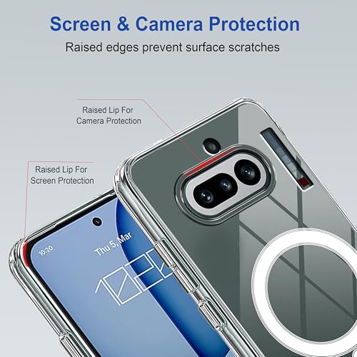 Image of amazon basics Back Case Cover for Nothing Phone (4a) | Scratch-Resistant Back Cover | Clear
