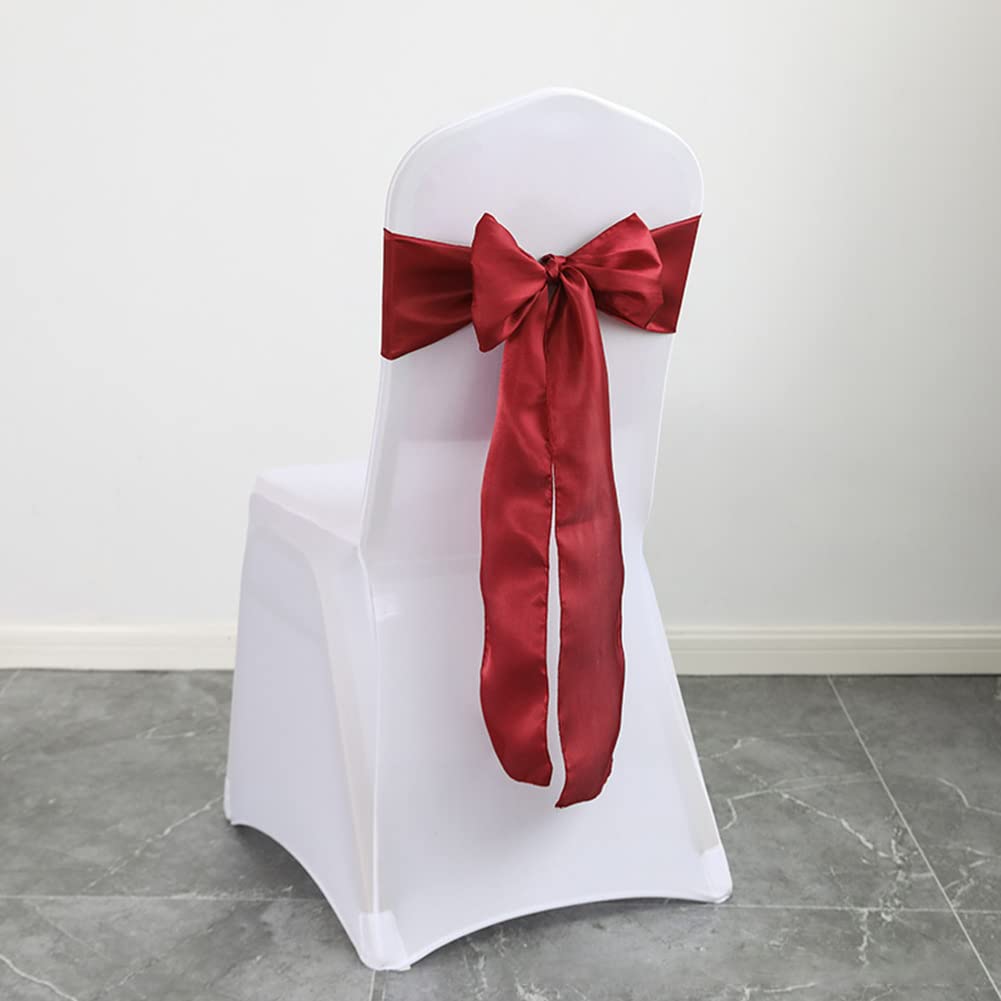 ERRVA Decorazione per sedie da matrimonio, telai per sedie, fasce per nodi, fiocchi per sedie per decorazioni per sedie per eventi, banchetti, feste di matrimonio, viola