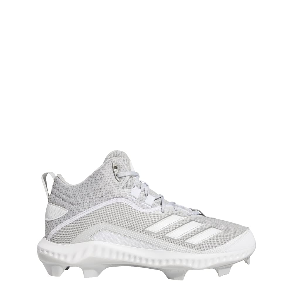 adidas Men's FV6198 Baseball Shoe, Light Grey/White/White, 14