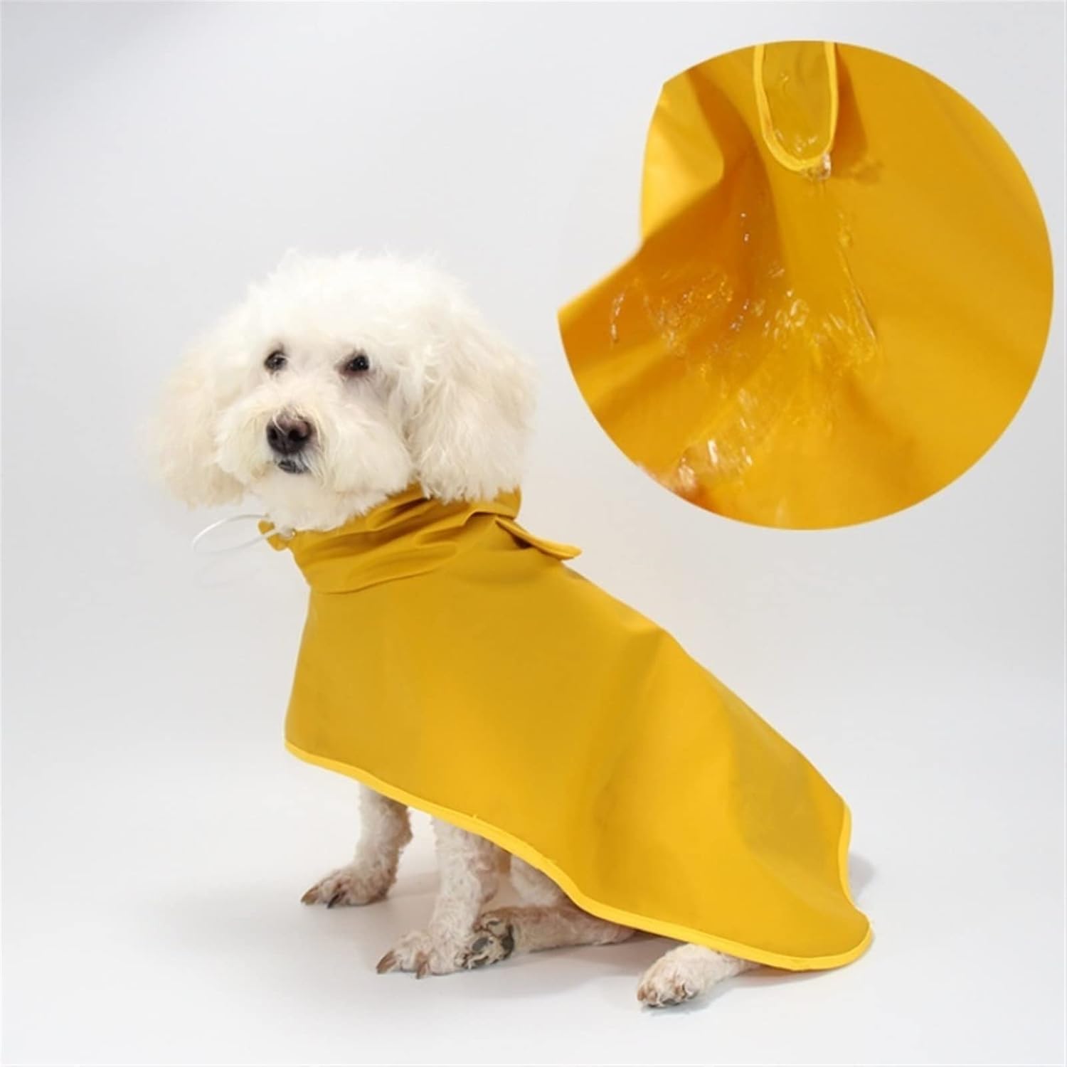 Dog Raincoats Pet Poncho Belly Dog Raincoat PU Hooded Protector Waterproof Dog Clothes Hooded Raincoat to Keep Out The Rain (Color : 2, Size : 8X-Large)