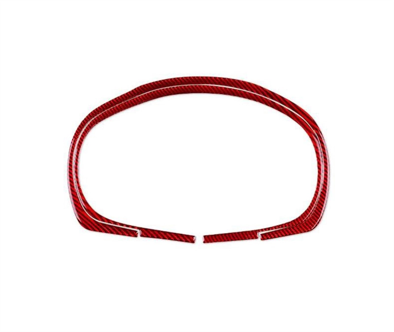 Sticker Real Carbon Fiber Car Speedometer Dashboard Frame Cover RHD LHD for Subaru for Impreza 2009 2010 2011 Anti-dust(Rosso)
