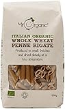 Mr Organic - Organic Whole Wheat Penne 500g - Non GMO & Preservative Free - Vegan - Made in Italy