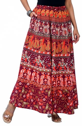 Image of Premium Cotton Skirt for Women with Pocket, Free Size