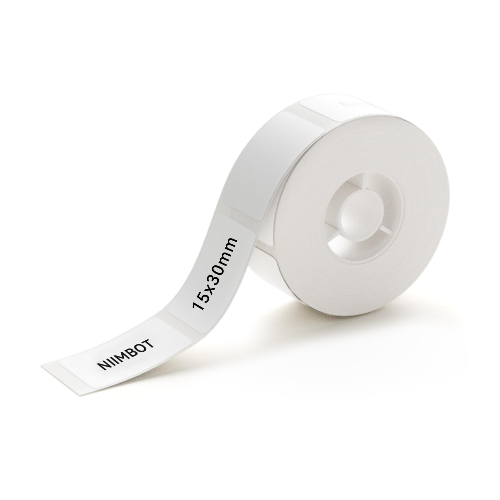 NIIMBOT Label Maker Tape for D11/D110/D101 Label Maker, 15 x 30 mm (0.59'' x 1.18'') for Home Office Labeling Tape Replacement, White