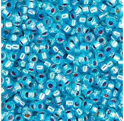 Miyuki Seed Bead 11/0 APX.22g - Aqua Silver Lined AB Japanese Glass Seed Beads