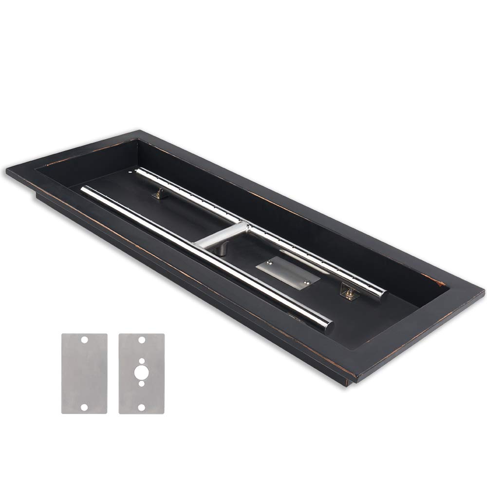 Buy GASPRO 24 x 8 Inch Dropin Fire Pit Pan and Burner, Natural Gas