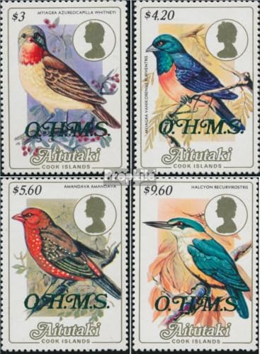 Sellos Aitutaki D34-D37 completos Prophila Collection de colección