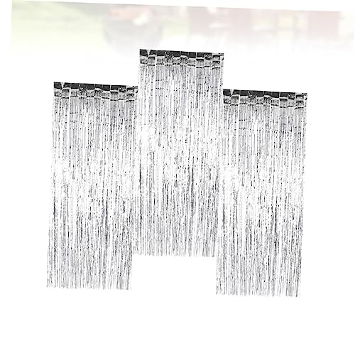 Gatuida 3 Pecas Cenários De Papel Alumínio Cenários Metálicos Cenário Fotográfico Cortina De Ouropel