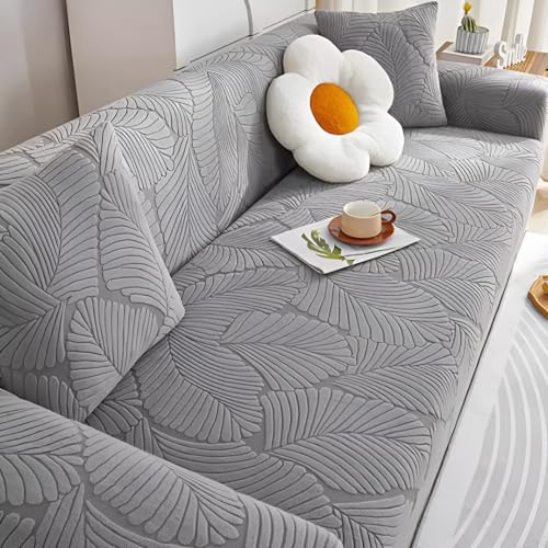 GIIPET-ソファーカバー 肘付き 1/2/3/4人掛け ストレッチ 一体型 クッションカバー 無地 北欧風 ソファーシーツ フィットタイプ 伸縮素材伸び良く 滑り止め 柔らかい 犬 猫 傷 防止 超便利 四季適用 洗える