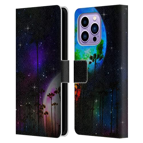 Carcasa de cuero iPhone 14 Pro Max Haroulita con acabado artístico de alta resistencia