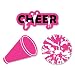Big Dot of Happiness We've Got Spirit - Cheerleading - DIY Shaped Birthday Party or Cheerleader Party Cut-Outs - 24 Count