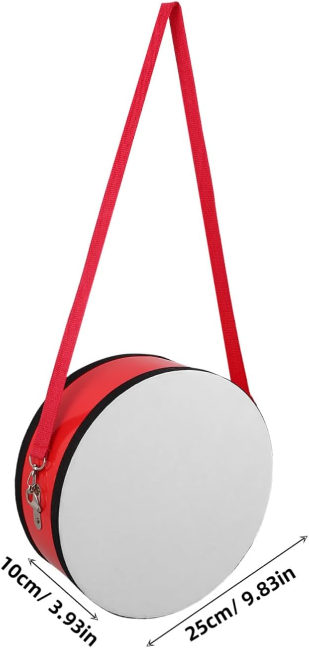 1 Set Red Marching Snare Drum with Strap Lightweight Percussion Instrument for Musical Performances Enhances Rhythm and Teamwork