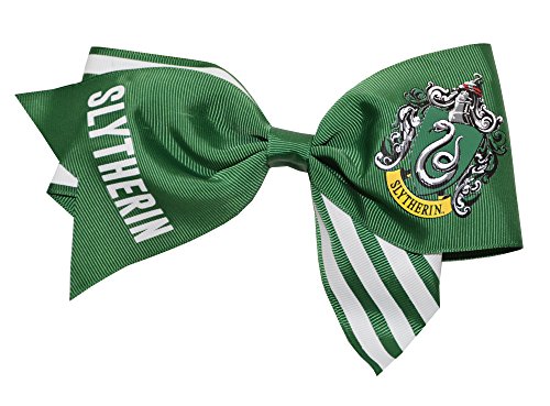 Harry Potter Slytherin Cheer Hair Bow (Green/White)
