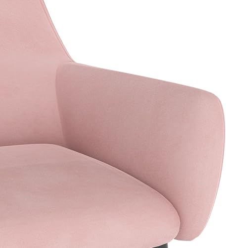 Miniatura 7 de Mid Century Modern Chairs Dining Chairs, Dining Chairs 2 pcs Pink Velvet