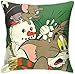 Bxad Tom and Jerry Kissenbezug für Sofa, Bett, Stuhl, Heimdekoration, 45,7 x 45,7 cm