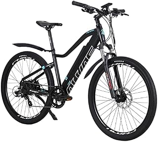 AKEZ 27.5" Electric Bikes for Adults,Electric Mountain Bike for Men,Electric Hybrid Bicycle All Terrain, 36V/12.5Ah Removable Lithium Battery Road Ebike, for Cycling Outdoor Travel Work Out