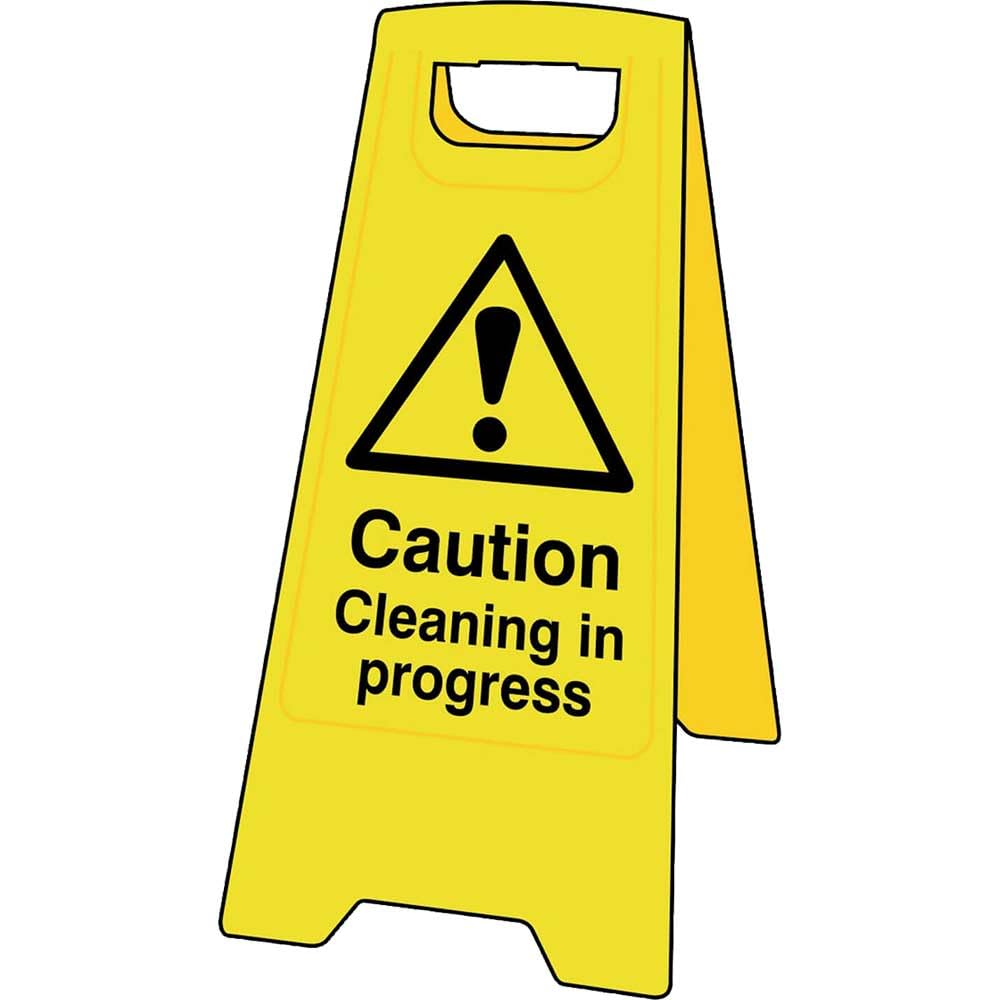 Scan SCA4703 Heavy Duty A-Board Sign - Caution Cleaning in Progress