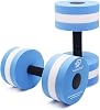 Aquatic Dumbells, 2PCS Water Aerobic Exercise Foam Dumbbell Pool Resistance,Water Aqua Fitness Barbells Hand Bar Exercises Equipment for Weight Loss