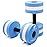 KLOLKUTTA Aquatic Dumbells, 2PCS Water Aerobic Exercise Foam Dumbbell Pool Resistance,Water Aqua Fitness Barbells Hand Bar Exercises Equipment for Weight Loss Blue