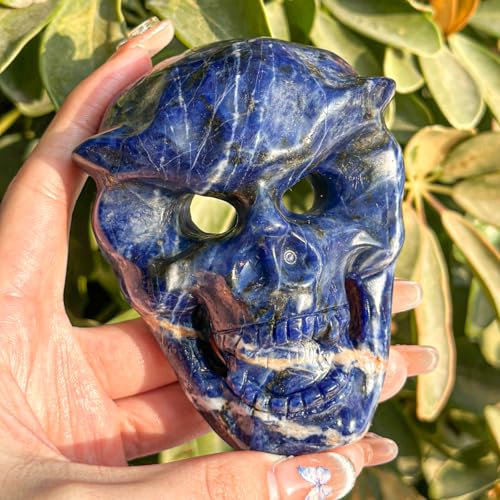 Natural Crystal Gemstone Sodalite Carved...