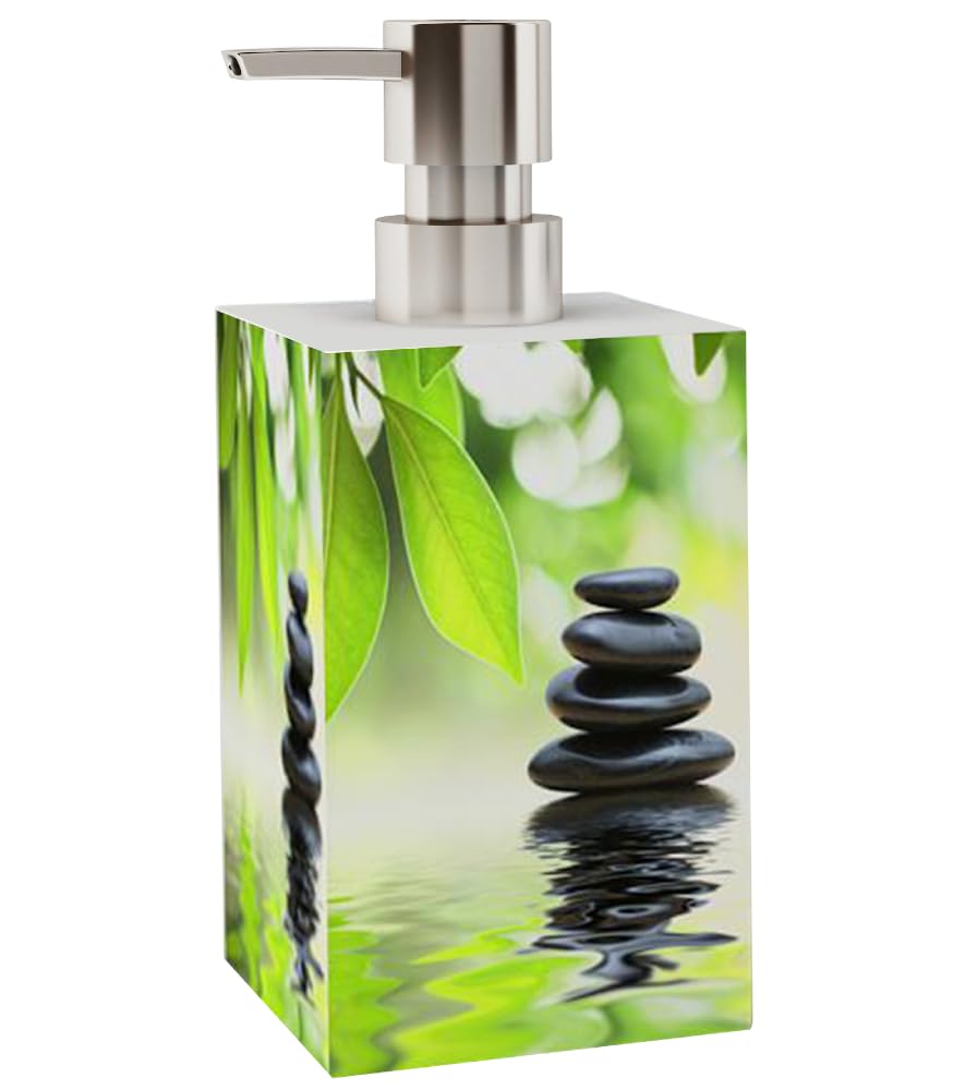 Sanilo Badezimmer Set, Seifenspender und WC Bürste mit Motiv, große Auswahl, Klobürste ohne Bohren, schöne Designs (Harmony)