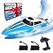 OMOTIYA Remote Control Boat for 8-12 Boys and Girls, Speed RC Boat for Kids and Adults with 2 Sets of Rechargeable Batteries, 20mph Speed, 4 Channels 2.4GHZ Remote Control, (OMO-18-RB)