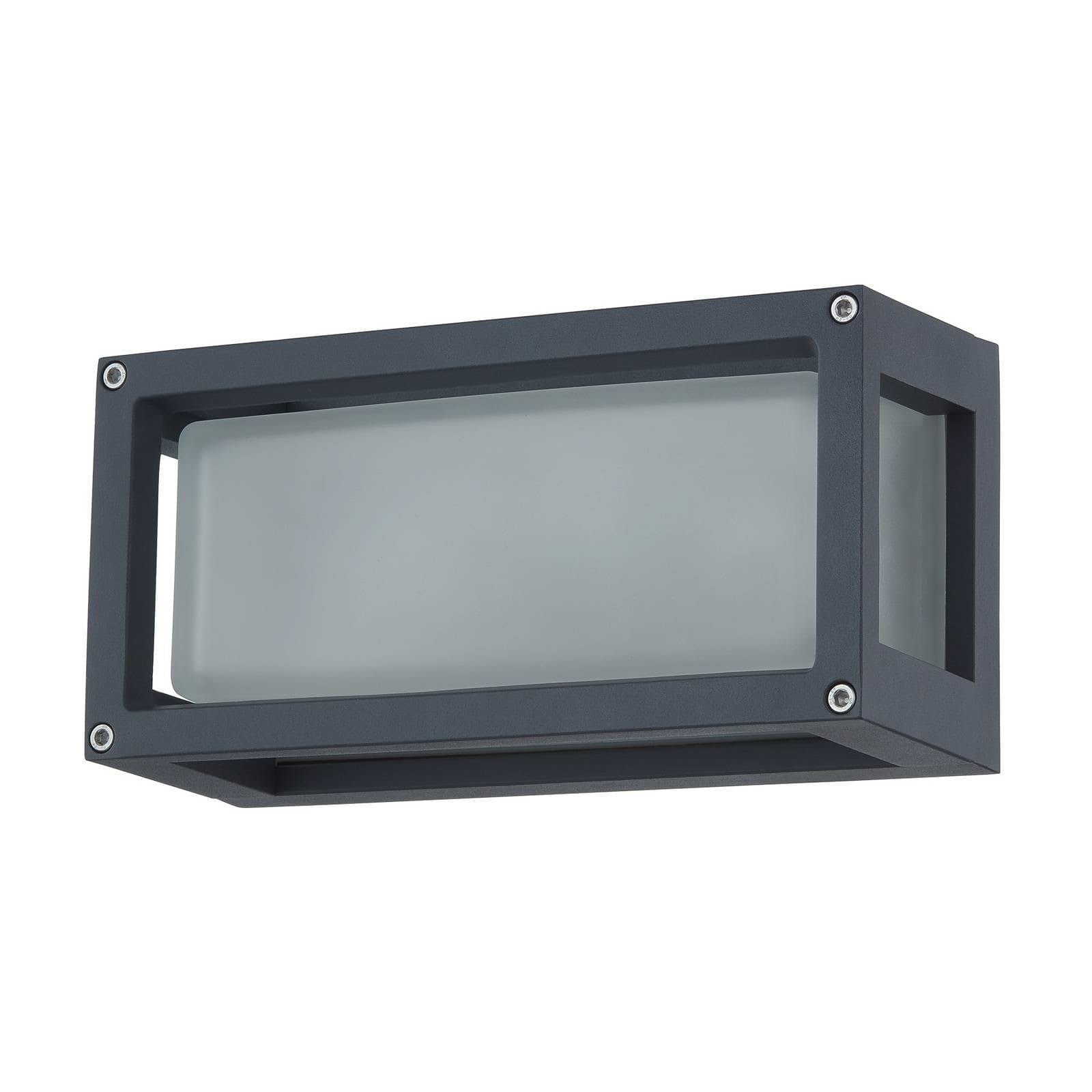 Lucande Applique Exterieur Aurelien à intensité variable (Moderne) en Noir Aluminium (1 lampe,à E27), Murale Luminaire Lampe Jardin Eclairage
