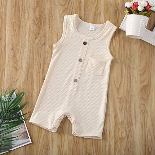 Image of Newborn Summer Baby Boy Girl Rompers Bodysuit Jumpsuit Playsuit One Piece Outfit Clothes