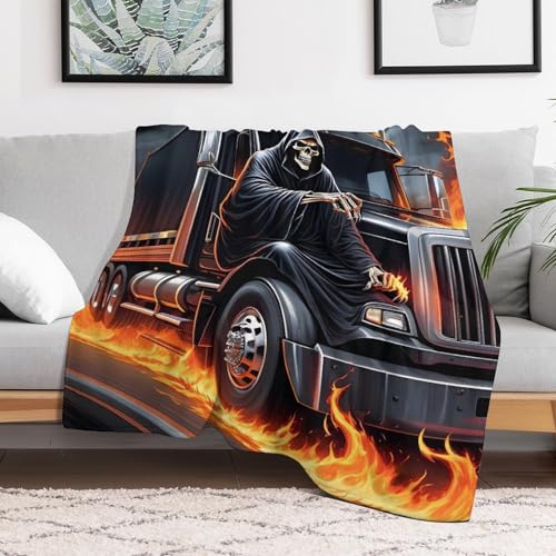 Couverture camion douce pour lit et canapé de dimensions 130x180cm - 3