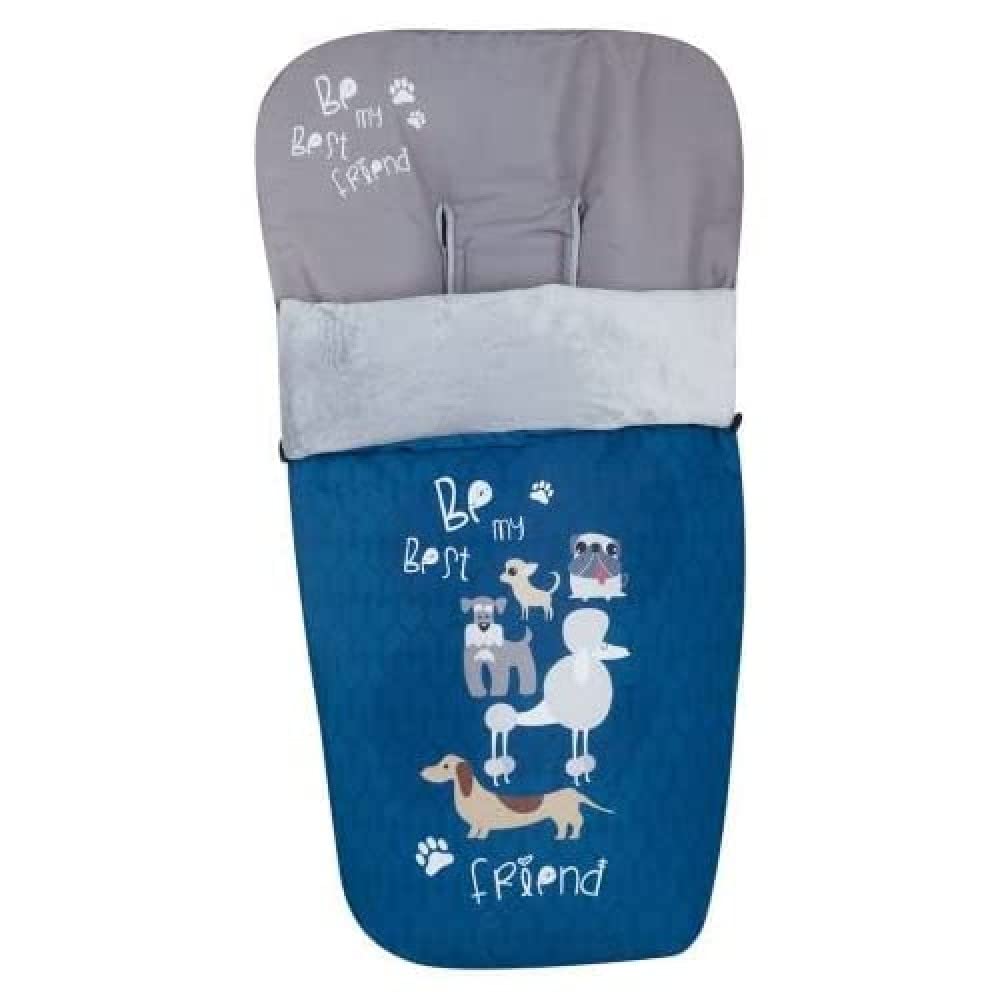 Babyyline Dogs śpiworek na nogi, niebieski