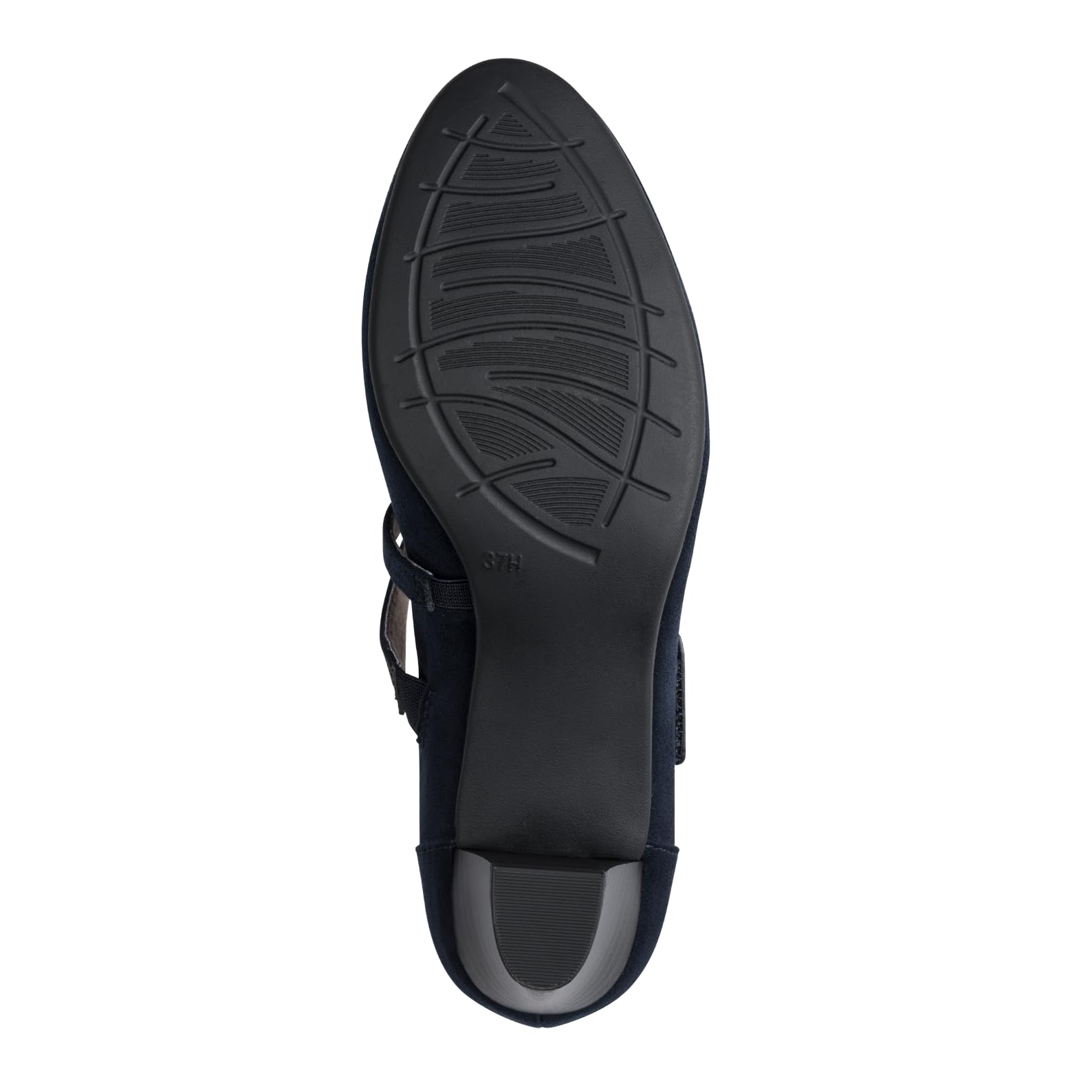 Jana Damen Pumps mit Riemen Mary Jane Vegan, Navy, 37 – Ansicht 4