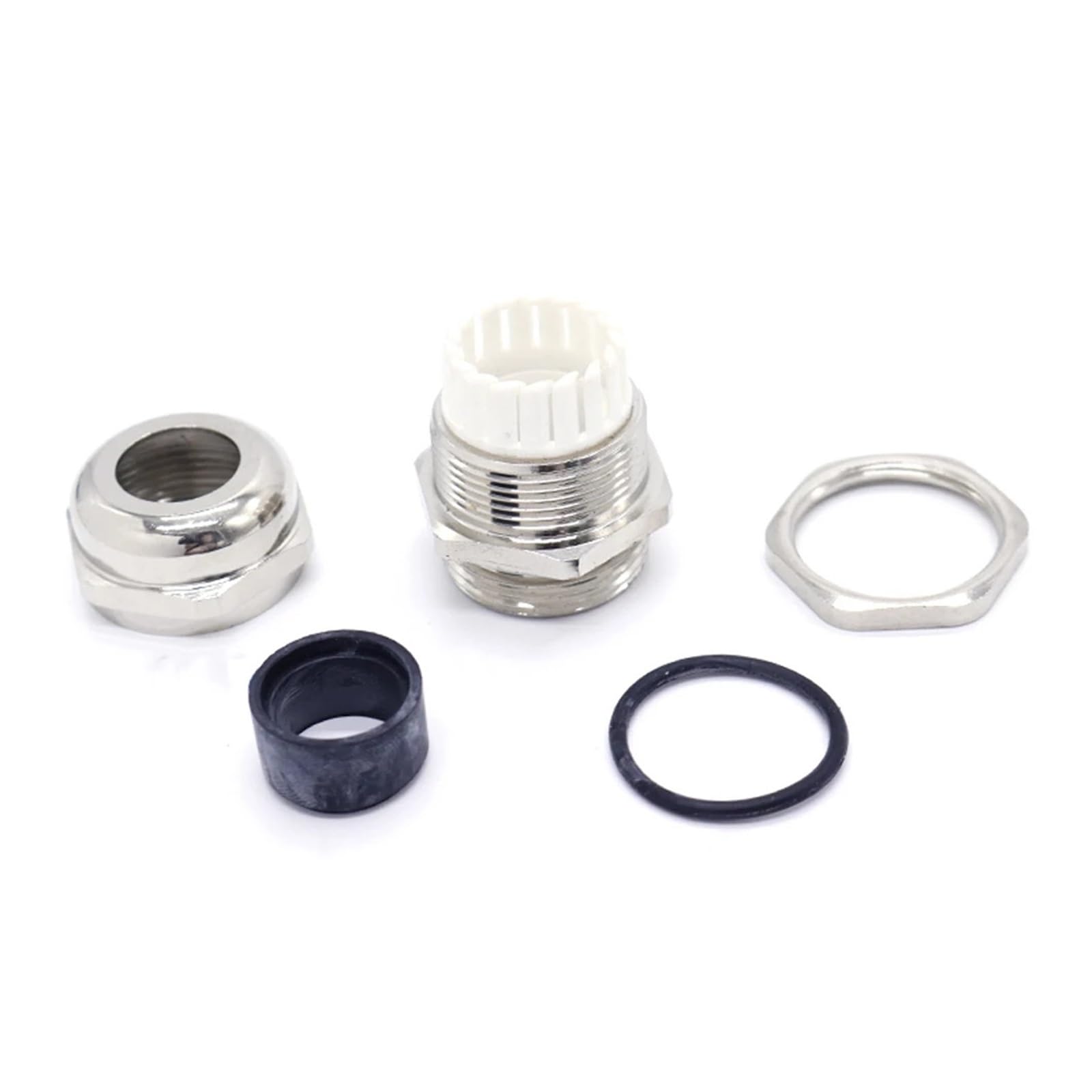 Prensaestopas de latón niquelado, resistente al agua, IP68, 1/4", 3/8", 1/2", 3/4", 1", NPT, macho, roscado for cables 3-6,5 mm y 4-8(1-1/2")