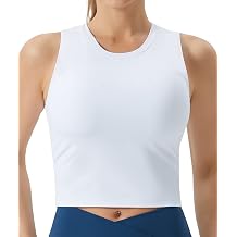 THE GYM PEOPLE Womens Medium Support Sports Bra Removable Padded Crop Tops | Sleeveless, Removable pads, Medium support, 4-way stretch fabric, Ideal for workout running and daily wear