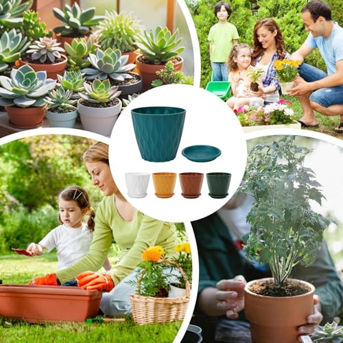 Pot de fleurs avec drainage contre le pourrissement des racines - 5
