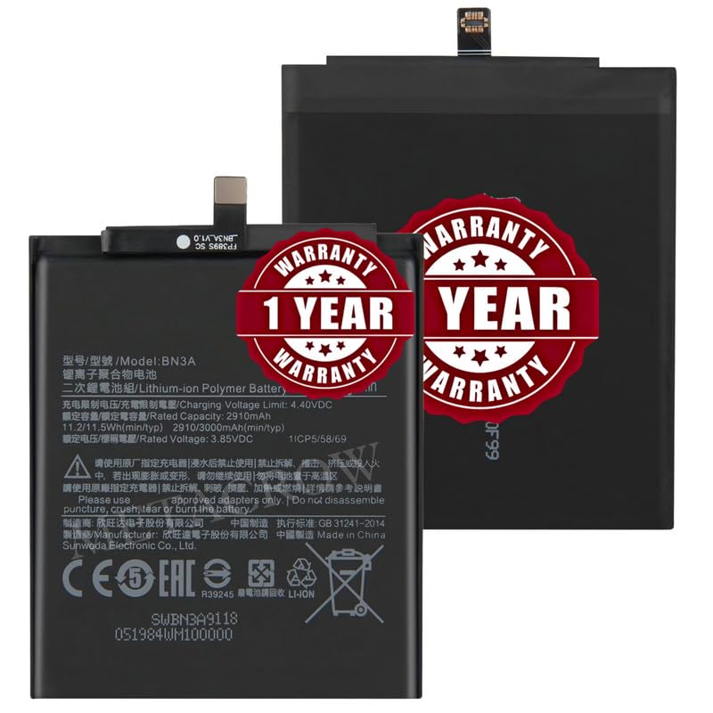 Image of Original BN3A Battery Compatible for Xiaomi Redmi Go - (3000mAh) - 1 Year Warranty JK1