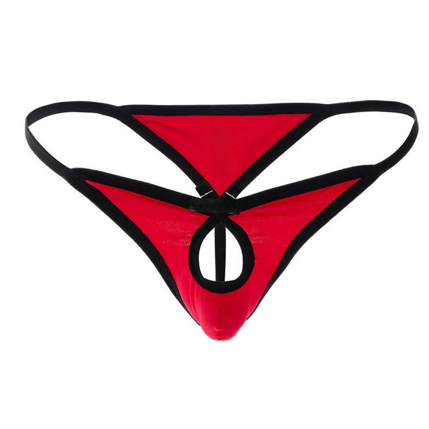 Men's Microfiber Crotchless Brief, Strappy Design Brief-picture-52