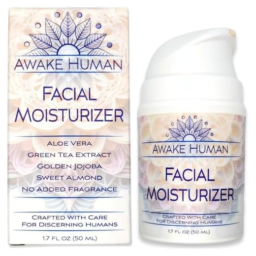 Organic Face Moisturizer, Unscented Natural Face Cream for Every Skin Type, Mostly Aloe, Jojoba, Green Tea, Shea Butter, Sweet Almond, 1.7 Ounces