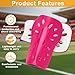 2 Pairs Soccer Shin Guards Shin Pads Extra Lightweight Slide in Shin Guards for Soccer Football Training Match Outdoor Activities Protective Equipment for Boys Girls (Hot Pink)